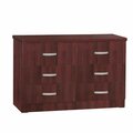 Better Home 31 x 48 x 16 in. DD & PAM 6 Drawer Engineered Wood Dresser, Mahogany 616859965652